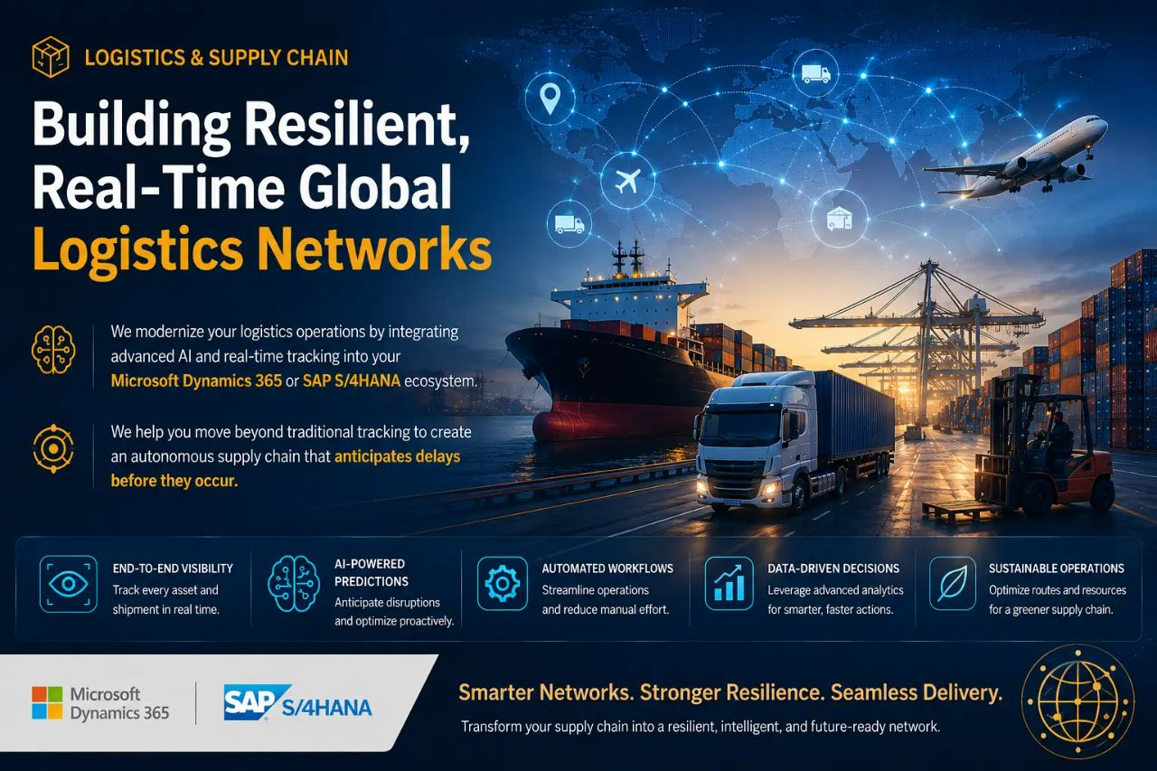 Global logistics network with AI-driven real-time tracking