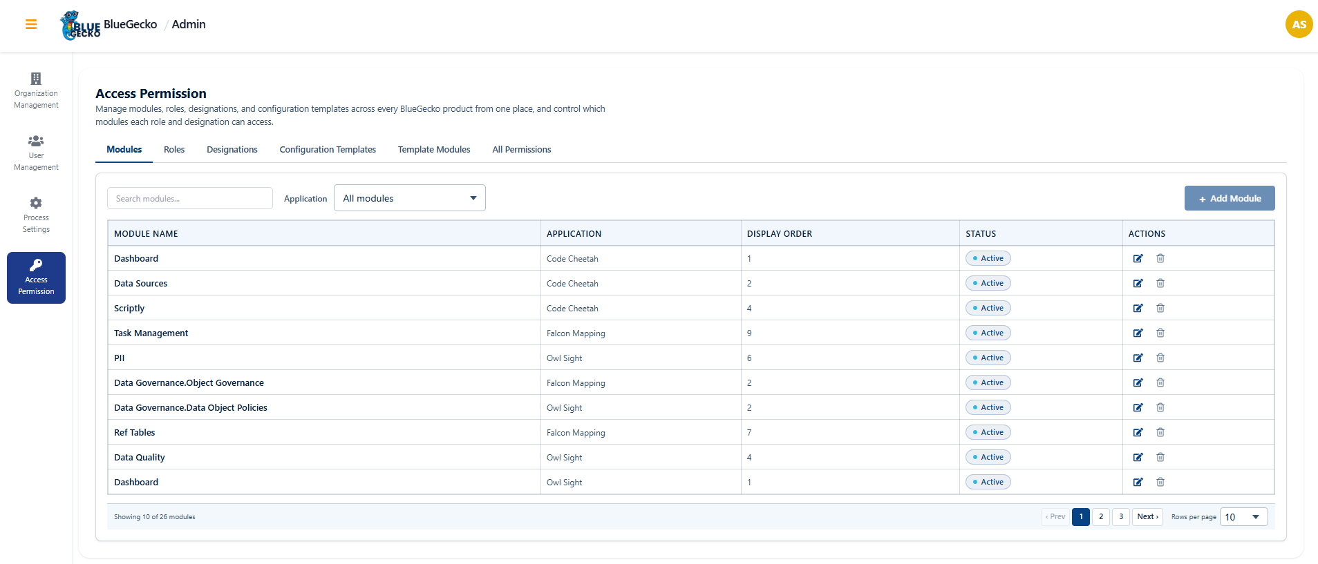 Add Role Matrix Module in Admin Settings
