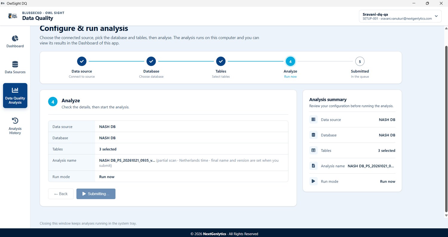 Owl Sight Desktop Application and Client Environment Workflow